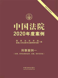 《中国法院2020年度案例·刑事案例一（犯罪、刑罚的具体运用、证据、程序及其他）》-国家法官学院