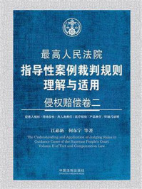 《最高人民法院指导性案例裁判规则理解与适用：侵权赔偿卷二》-江必新